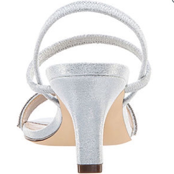 L. Miller True Silver Heeled Sandals - Picture 3 of 5